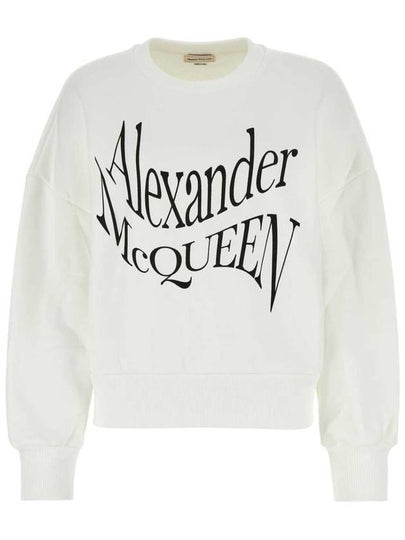 logo print sweatshirt 781418QZALW - ALEXANDER MCQUEEN - BALAAN 2