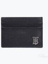 TB Logo Leather Card Wallet Black - BURBERRY - BALAAN 2