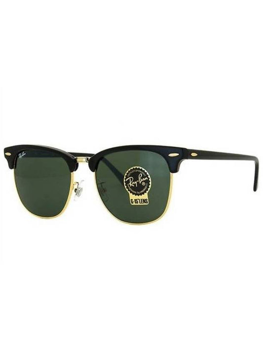 Clubmaster Classic Frame Sunglasses Black Gold - RAY-BAN - BALAAN 1