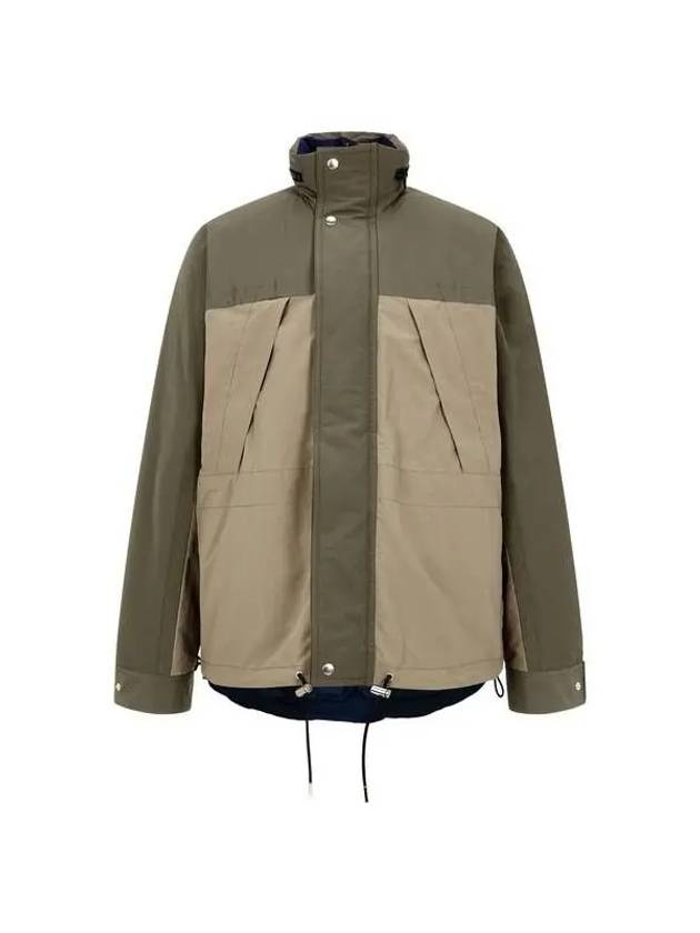 Men's Color Block Reversible Blouson Khaki 270545 - SACAI - BALAAN 1