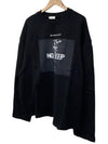 NUS19224 009 NO SLEEP Sweatshirt Black - IH NOM UH NIT - BALAAN 3