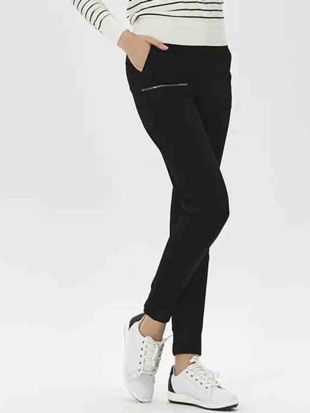 Women s outer pocket zipper decoration jogger pants DE3WPT362BK - DUVIK - BALAAN 6