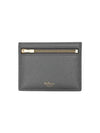 Classic Grain Leather Zipped Card Holder Charcoal - MULBERRY - BALAAN 2