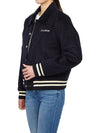 Wellness Corduroy Bomber Jacket Navy - SPORTY & RICH - BALAAN 7