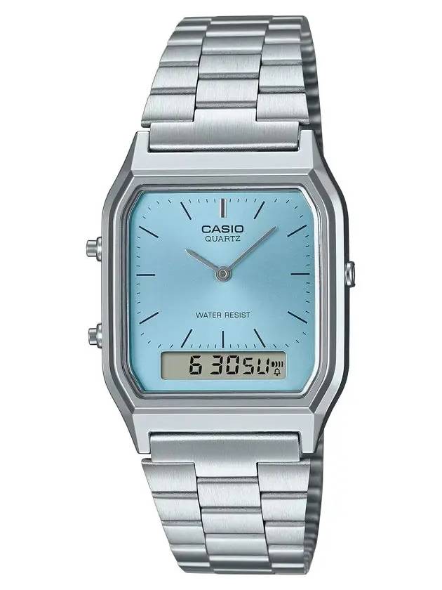 Casio AQ 230A 2A1MQ Unisex Square Metal Blue AQ230A2A1MQ - G-SHOCK - BALAAN 2