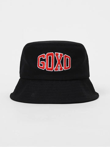 Logo Natural Fit Bucket Hat Black - GOXO - BALAAN 1