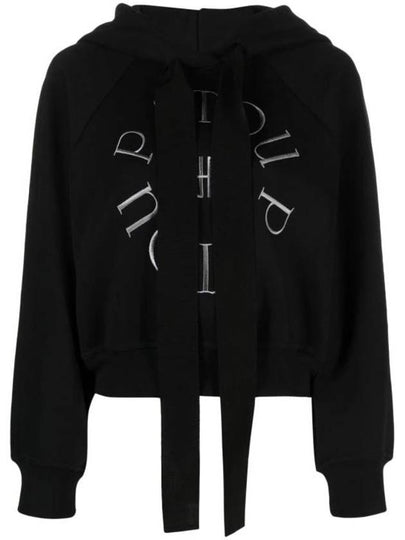 Medallion Organic Cotton Hoodie Black - PATOU - BALAAN 2