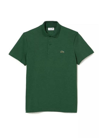 Men's Regular Fit Logo Short Sleeve Polo Shirt Green - LACOSTE - BALAAN 1