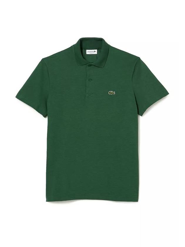 Men's Regular Fit Logo Short Sleeve Polo Shirt Green - LACOSTE - BALAAN 2