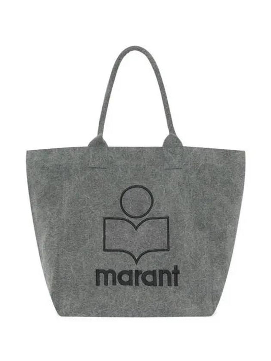 Yenky Embroidered Logo Small Tote Bag Grey - ISABEL MARANT - BALAAN 2