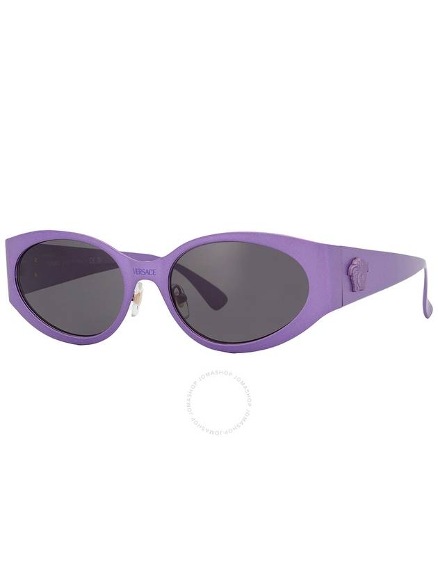 Versace Dark Grey Oval Ladies Sunglasses VE2263 150287 56 - VERSACE - BALAAN 3