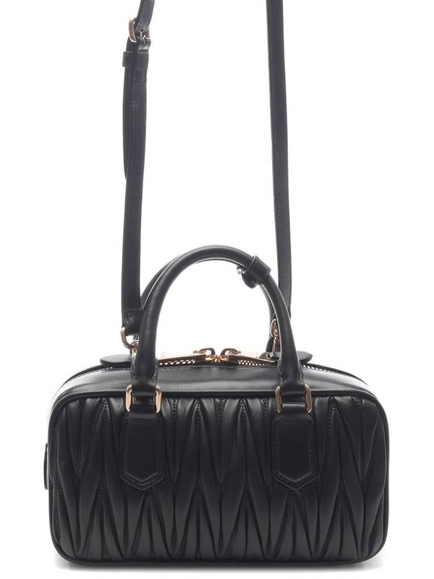 Arcadie Matelasse Nappa Leather Tote Bag Black - MIU MIU - BALAAN 5