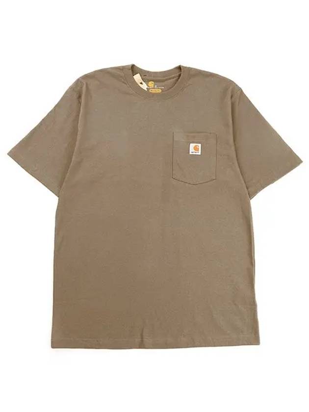 K87 Desert Workwear Chest Pocket Men s Round Short Sleeve Tee - CARHARTT - BALAAN 5