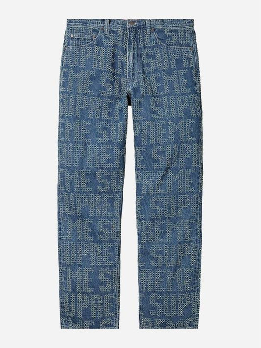 Needle Punch Regular Jeans Washed Blue 23FW - SUPREME - BALAAN 1