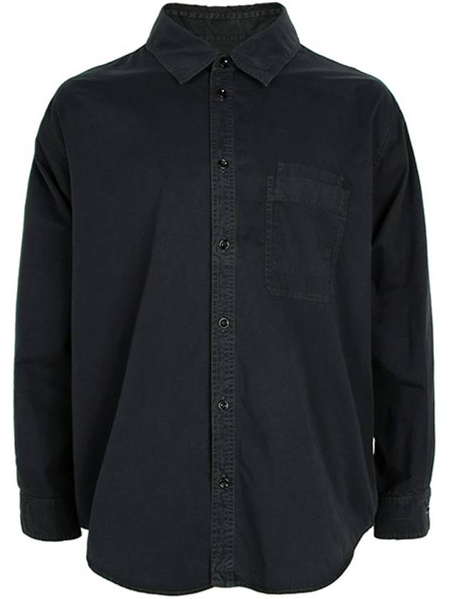 Relaxed Workwear Long Sleeve Shirt Ash Black - LEMAIRE - BALAAN 2