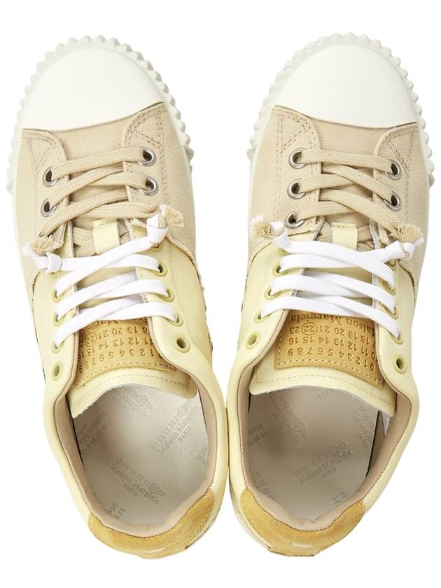 New Evolution Leather Low Top Sneakers Lemon - MAISON MARGIELA - BALAAN 3