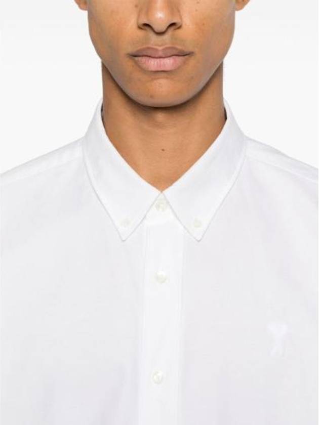 De Coeur Classic Long Sleeve Shirt White - AMI - BALAAN 3