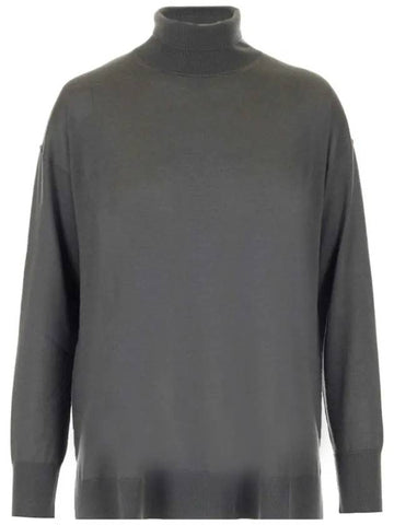 12th Anniversary Libya LIBIA Turtleneck Knit Gray 93660819 004 - MAX MARA - BALAAN 1