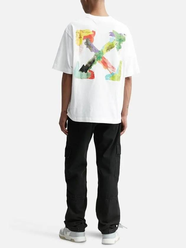 Offwhite brushed arrows oversized skate cotton Tshirt - OFF WHITE - BALAAN 4