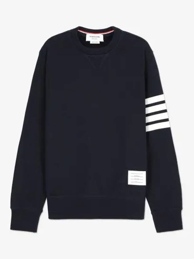 4 Bar Loopback Jersey Sweatshirt Navy - THOM BROWNE - BALAAN 2