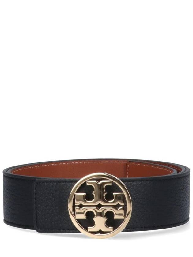 1.5" Miller Reversible Leather Belt Black Classic Cuoio - TORY BURCH - BALAAN 2