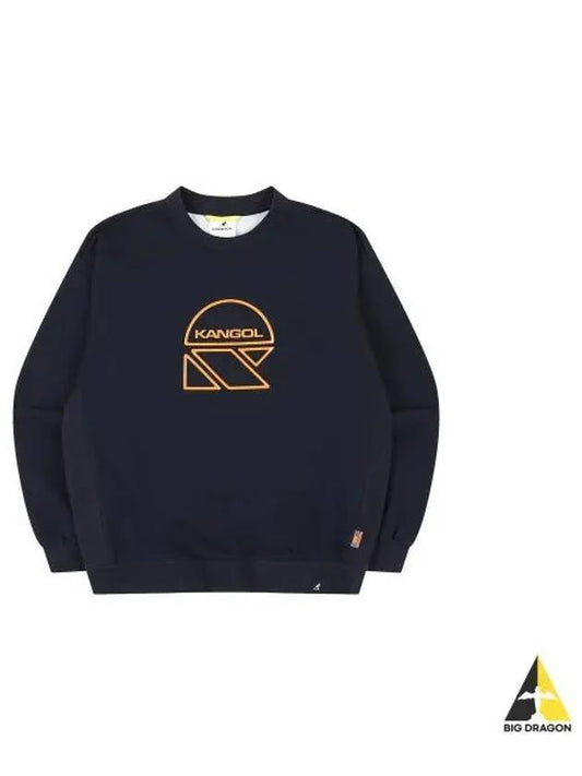 CRS Helmet Logo Sweatshirt 9020 Navy - KANGOL - BALAAN 1