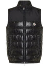 Cerces Logo Patch Down Padded Vest Black - MONCLER - BALAAN 3