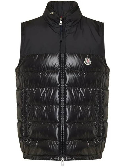 Cerces Logo Patch Down Padded Vest Black - MONCLER - BALAAN 2