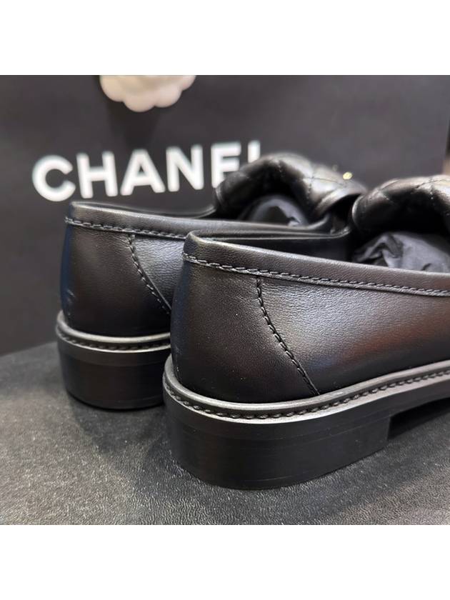 Loafers Lambskin Gold Black - CHANEL - BALAAN 8