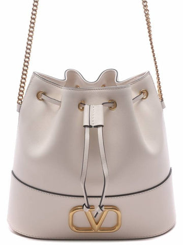 Women's V Logo Bucket Chain Cross Bag 4W0P0T83 HPF I16 24S - VALENTINO - BALAAN 1