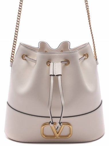 Women's V Logo Bucket Chain Cross Bag 4W0P0T83 HPF I16 24S - VALENTINO - BALAAN 1