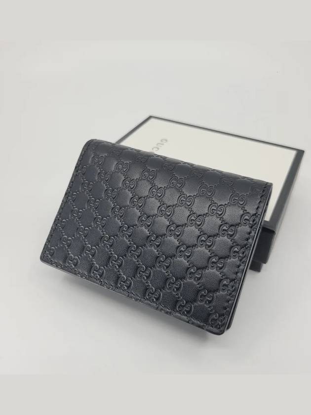 Microssima Bifold Card Wallet Black - GUCCI - BALAAN 2