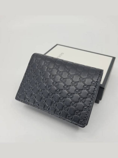 Microssima Bifold Card Wallet Black - GUCCI - BALAAN 2