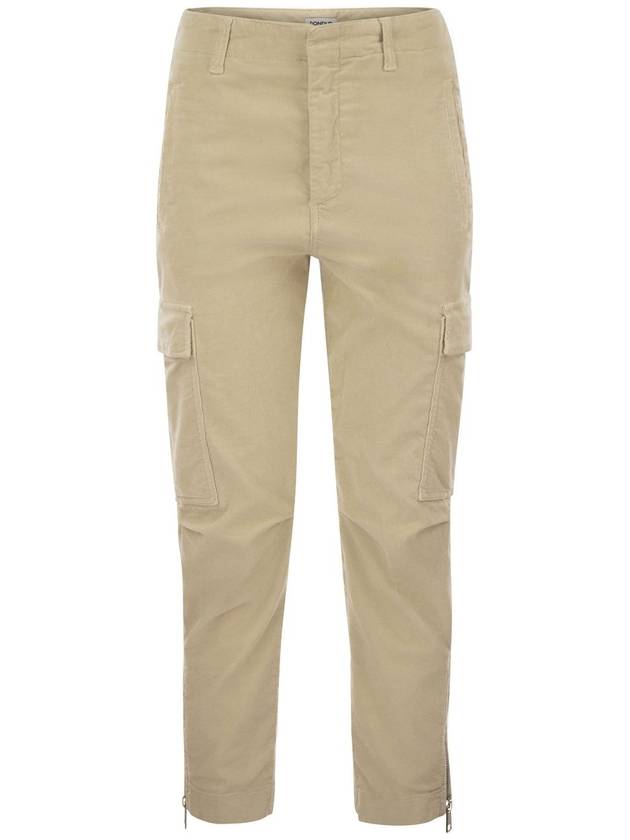 Velvet cargo pants - EVE - DONDUP - BALAAN 1