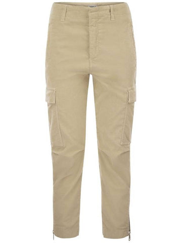 Velvet cargo pants - EVE - DONDUP - BALAAN 1