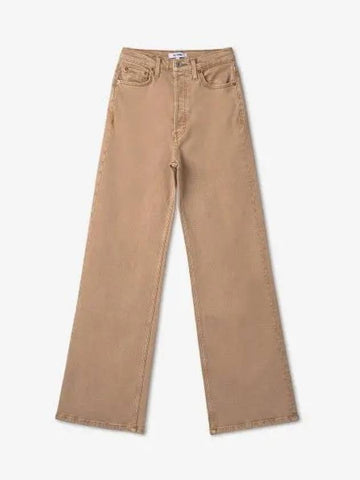 REDONE Comfort Stretch Ultra High Rise Denim Pants Washed Khaki 19303WUHRSWLWK - RE/DONE - BALAAN 1