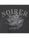 Archive Print Crop T-Shirt Gray - NOIRER FOR WOMEN - BALAAN 6