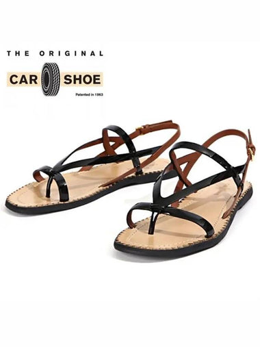 KDY23K 3AP5 F0002 Women s Leather Strap Sandals - CAR SHOE - BALAAN 1