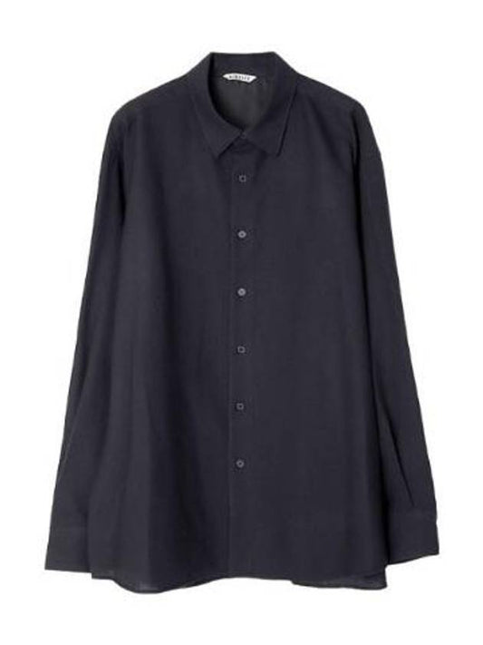 Long Sleeve Shirt Airy Wool Biyella - AURALEE - BALAAN 1