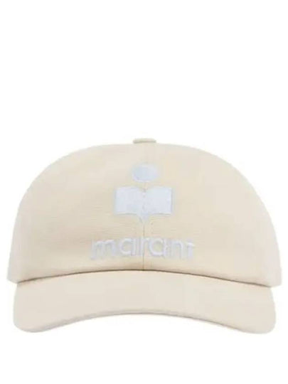 Tyron Logo Cotton Ball Cap Ecru Blue - ISABEL MARANT - BALAAN 2