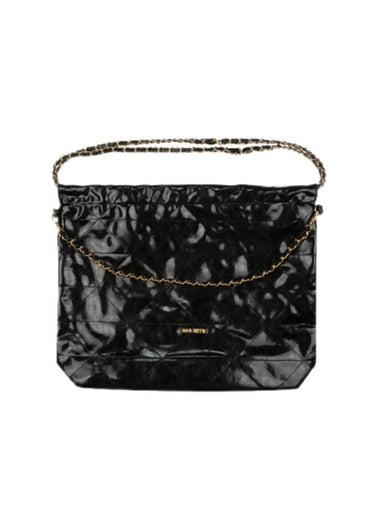 Draw Chain Shoulder Bag Black - ANOETIC - BALAAN 1