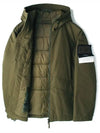 419F1 Ghost Weatherproof Cotton Canvas Hooded Jacket Military Green - STONE ISLAND - BALAAN 8