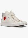 Chuck 70 High Top Sneakers Ivory - COMME DES GARCONS - BALAAN 4