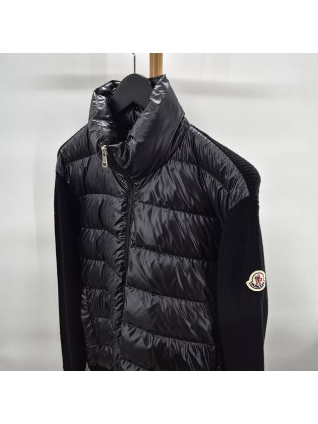 knit padded cardigan black XL size - MONCLER - BALAAN 5