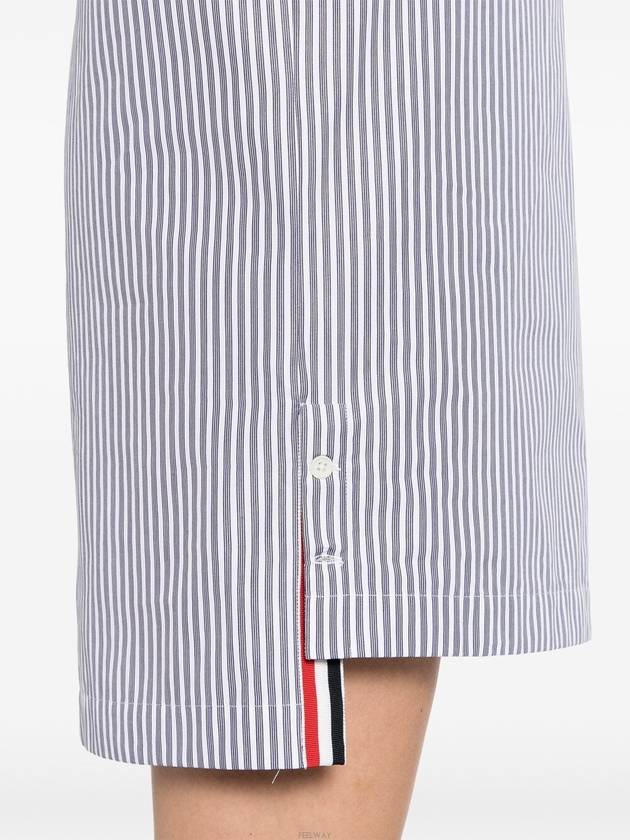 Midi Poplin Dress FDSE68A F0577 415 - THOM BROWNE - BALAAN 4