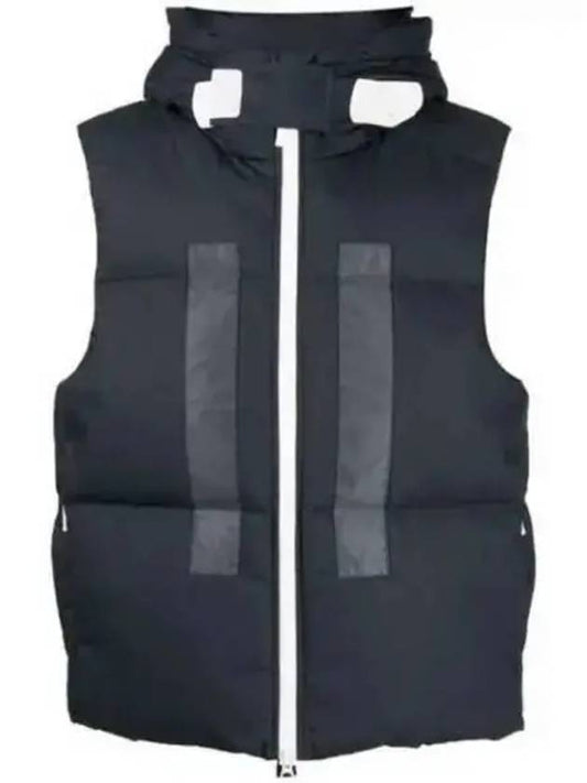 Marina Back Logo Print Vest Navy - STONE ISLAND - BALAAN 2