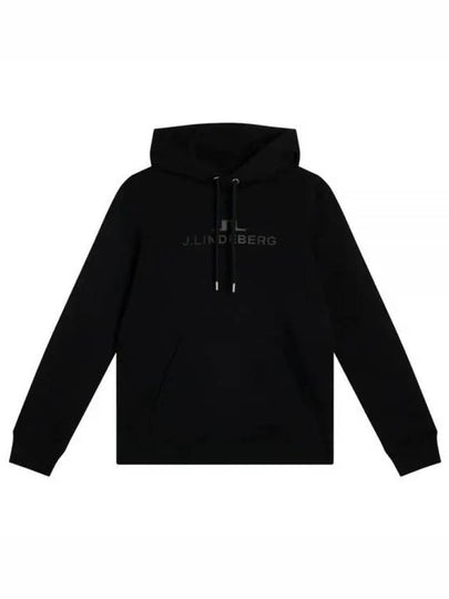 Alpha Logo Print Hoodie Black - J.LINDEBERG - BALAAN 2