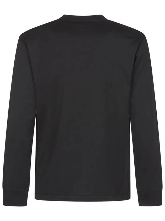 Chest Patch Long Sleeve T-Shirt Black - STONE ISLAND - BALAAN 4