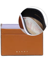 Saffiano Card Wallet Brown - MARNI - BALAAN.