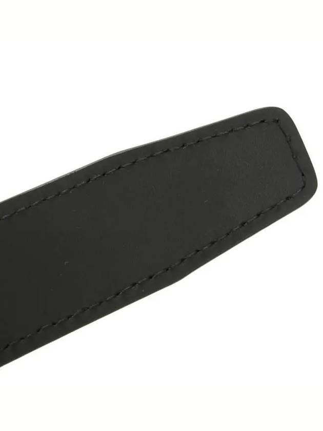 Horseshoe Buckle 35mm Leather Belt Black - MONTBLANC - BALAAN 8